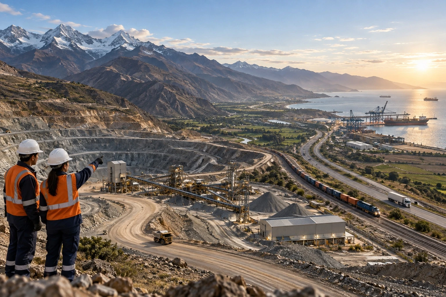 Red minera y logística conectando los Andes peruanos con mercados internacionales